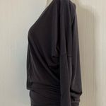 Athleta  Essence Flow Top Boatneck Long Sleeve in Spring Night Dark Gray Size XS Photo 4