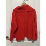 Aerie  Cable Car Quarter Zip Sweater Holiday Red Size Small MSRP $69.95 Photo 3