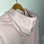 Puma powder pink relaxed fit cropped spell out logo hoodie size M Photo 5