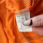 Source Unknown Orange Plaid Sleeveless Top and Bright Jacket Photo 7