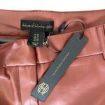 NEW House of Harlow 1960 Brown Vegan Leather Wide Leg High Rise Trouser Pants 10 Photo 5