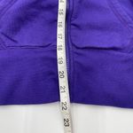 Nike  Sportswear Hoodie Womens Medium Purple Swoosh Full Zip Hooded Sweatshirt Photo 7