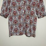 Boden Frilled Short Sleeve Shirt Red Size 2 Photo 2