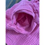 Aerie  Thick Cotton Gauze Shorts Bright Pink Pockets L Beach Travel Lounge Resort Photo 3