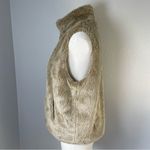 Cejun Tan Faux Fur Vest Size L | Plush Neutral Layering Piece Soft Winter Chic Size L Photo 5