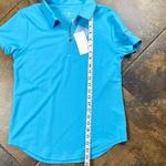 NWT Sport Haley Zip Up Polo Small Blue Photo 6