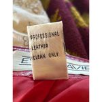 Vintage Evan Davies Leather Skirt 8 Red Pencil Zipper Knee Length Chic Photo 3