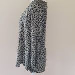 Massini  olive leopard blouse size medium Photo 2