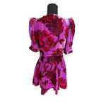 RHODE Leanna Floral Velvet Mini Dress Photo 5