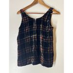 J.Crew Velvet Plaid Tank Top Womens Sz 0 Preppy Academia Boxy Professional Photo 2