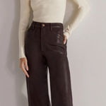 FAVORITE DAUGHTER Mischa Pant in Cape Town‎ Brown Gloss Wide Leg Size 25 Photo 0