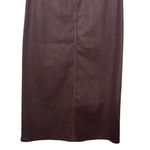 Anthropologie NWT Pilcro Madi Skirt Size 4 Oxblood Front Slit Midi Denim Style Photo 6