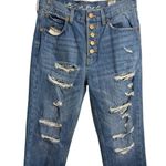 We The Free Free People  Blossom Rigid Button Fly Skinny Jeans Photo 4