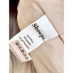 Showpo NWT . Laurenna Faux Leather Ruched Front Split Midi Skirt Stone Women US 2 Photo 4