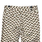 PacSun  Low Rise Straight Leg Jeans Chevron Print Brown Split Hem Women’s Size 24 Photo 5