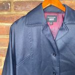 Emanuel Ungaro Liberte Navy Blue Button Down Coat Jacket Women's Size Small Photo 1