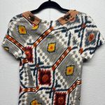 Tiny by Anthropologie Womens Top Small Cotton Aztec Festival Tribal Hippie Boho Gray Photo 7