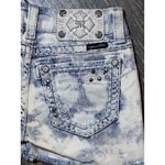 Miss Me Womens Size 25 Distressed Studded Bling Denim Shorts 90s Acid Wash Party Photo 6
