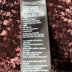 Topshop Oversized Chenille Sweater Burgundy Size 2 Photo 3