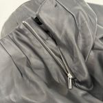 ZARA Faux Leather Pants Size Medium Black Zipper Slit Flare Vegan Pleather Photo 6