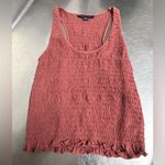 American Eagle  Red Ruched Cropped Tank Top - Size Medium - VGUC Photo 2