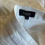 NYDJ NWT Teresa Wide Leg Ankle Jeans In Optic White SZ-10 Photo 4