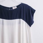 Kate Spade Textured Color Block Short Sleeve Blouse Photo 1