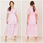 Love Shack Fancy ๐๐ Edie Midi Dress ~ Island Pink Hand Dye Medium M NWT Photo 6