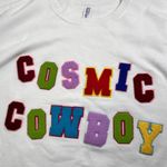 Jerzees cosmic cowboy graphic sweatshirt in white Photo 2