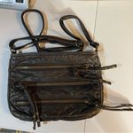 Arizona Jeans Cute Y2K greasy faux leather zipper accent bag crossbody purse 10” x 7” Photo 7