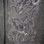 Chico's Jacket Womens Wool Blend Embellished Gray Dress Coat Lined Classy… Photo 8