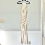Shona joy  La Lune Gathered Square Neck Bias Dress in Cream Size 6 Photo 4