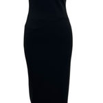 Nookie  Long Gown Maxi Dress Bodycon Halter Neck Cut‎ Out Tie Black Size Small Photo 0