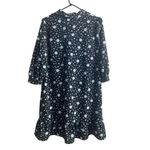 Who What Wear  Women's Navy Blue Polkadot Ruflly Bottom Dress Photo 1