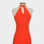 Modern Citizen  Ally Ribbed Midi Dress Size XL Red Halter Bodycon Photo 7