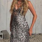 ZARA  maxi dress cheetah leopard animal print slip satin evening party cocktail  Photo 4