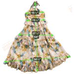 Anthropologie Ruffled Tiered Floral Maxi Dress Geisha Designs S Halter Boho Photo 6