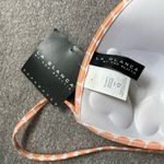 La Blanca  polka dot bikini top size 12 pink orange brown white Photo 1