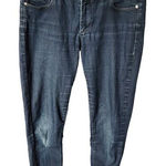 Paige Y2K Dark Wash Hidden Hills Mid Rise Stretch Womens Skinny Jeans Size 30 Photo 0