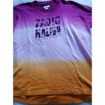 Zadig & Voltaire  Zadig Malibu Dye Dip French Terry Short Sleeve Sweatshirt Sz L Photo 5