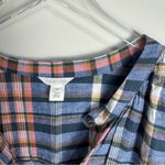 Caslon  Plaid Button Down Rolled Short Sleeve NWT 3X Photo 3