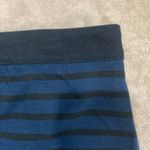 Lou & grey  Navy Blue Striped Knit Skirt Photo 2