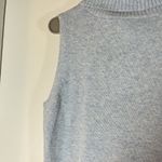 J.Crew  Women's Blue Sleeveless Turtleneck Knit Tank Sweater Vest Top Size M Photo 4