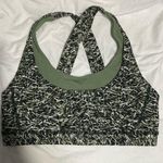 Lululemon Green Patterned Women's Sports Bra Photo 0