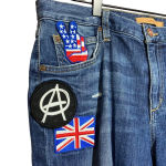 joe's jeans ‎ The Billie Ankle Collectors Edition Boyfriend Slim Ankle Patched 30 Photo 2