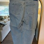 Abercrombie & Fitch High Rise Criss-Cross Waist Denim Dad Jeans Photo 2