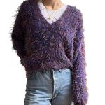 Pasta Vtg 90’s Purple Mohair Blend Confetti Sweater, Sz M Size M Photo 0