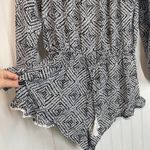 Victoria's Secret NWOT Women’s Black & White Tassel Romper Swim Cover Up Size M Photo 3