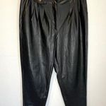BLANK NYC Pleated Black Faux Leather Pants - size 31 Photo 0