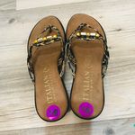 Italian Shoemakers  Leopard Animal Print Thong Sandals sz 8.5.  Photo 7